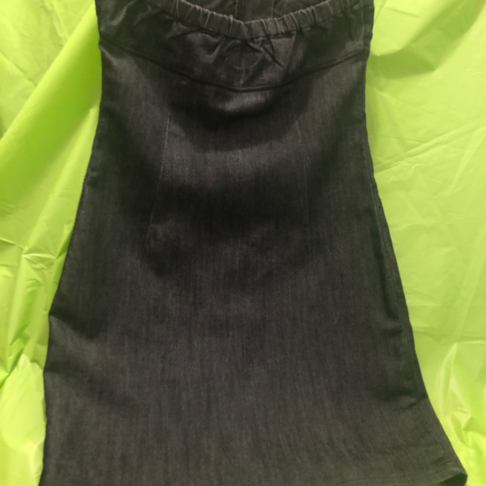 Denim strapless dress - Picture 2 of 5
